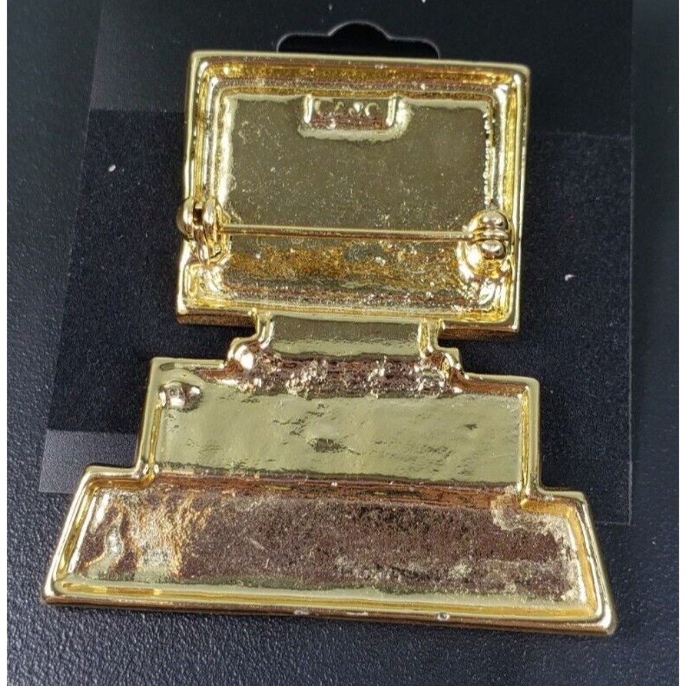 Vintage Ajc Signed Desktop Computer W/Rhinestons … - image 6